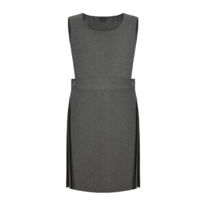 Button & Bib Style Pinafore - Grey