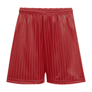 Shadow Stripe Shorts - Red