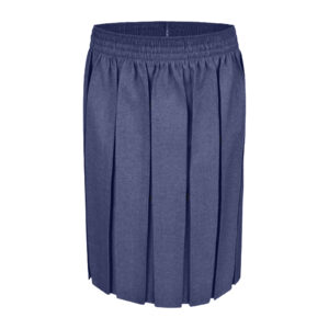 Box Pleated Skirt - Navy